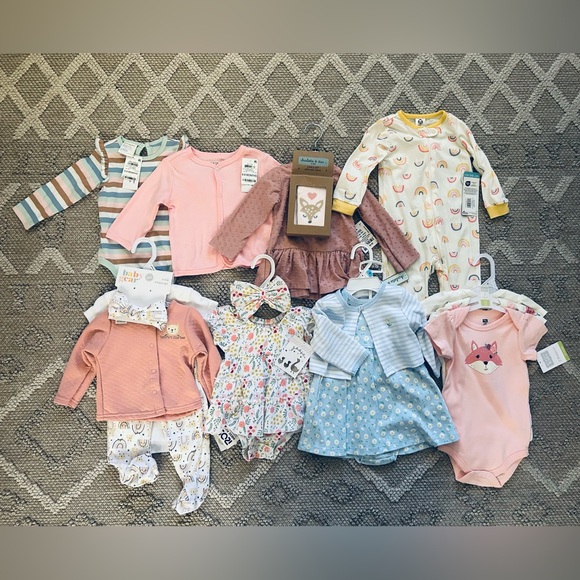 Other - NWT baby girl clothes. No marks or stains. 6-9m or 6m clothes.
